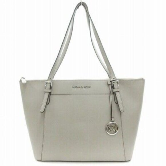 Michael Kors Silver Jet Set Tote Bag Purse - Picture 1 of 12
